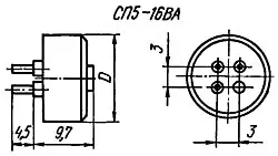 СП5-16ВА 0.25Вт 10 кОм фото 2