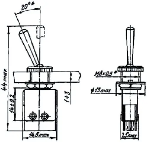 ПТ41-1В тумблер фото 3 ПТ41-1В тумблер фото 3